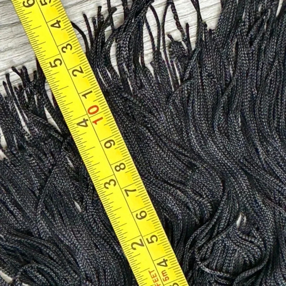 1920's Style Black  Sequin  Mini Dress  w/ Fringe by Fina LA - Picture 12 of 12